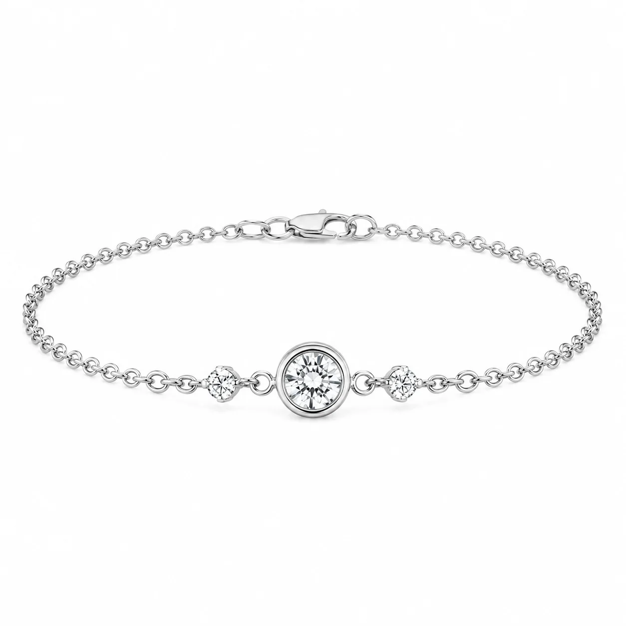 Gold and diamond bracelet