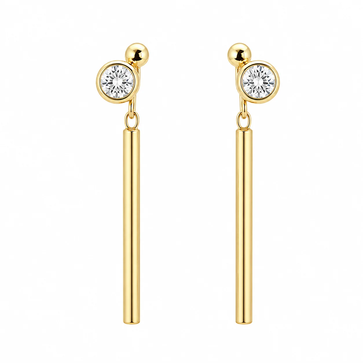 Diamond drop earrings