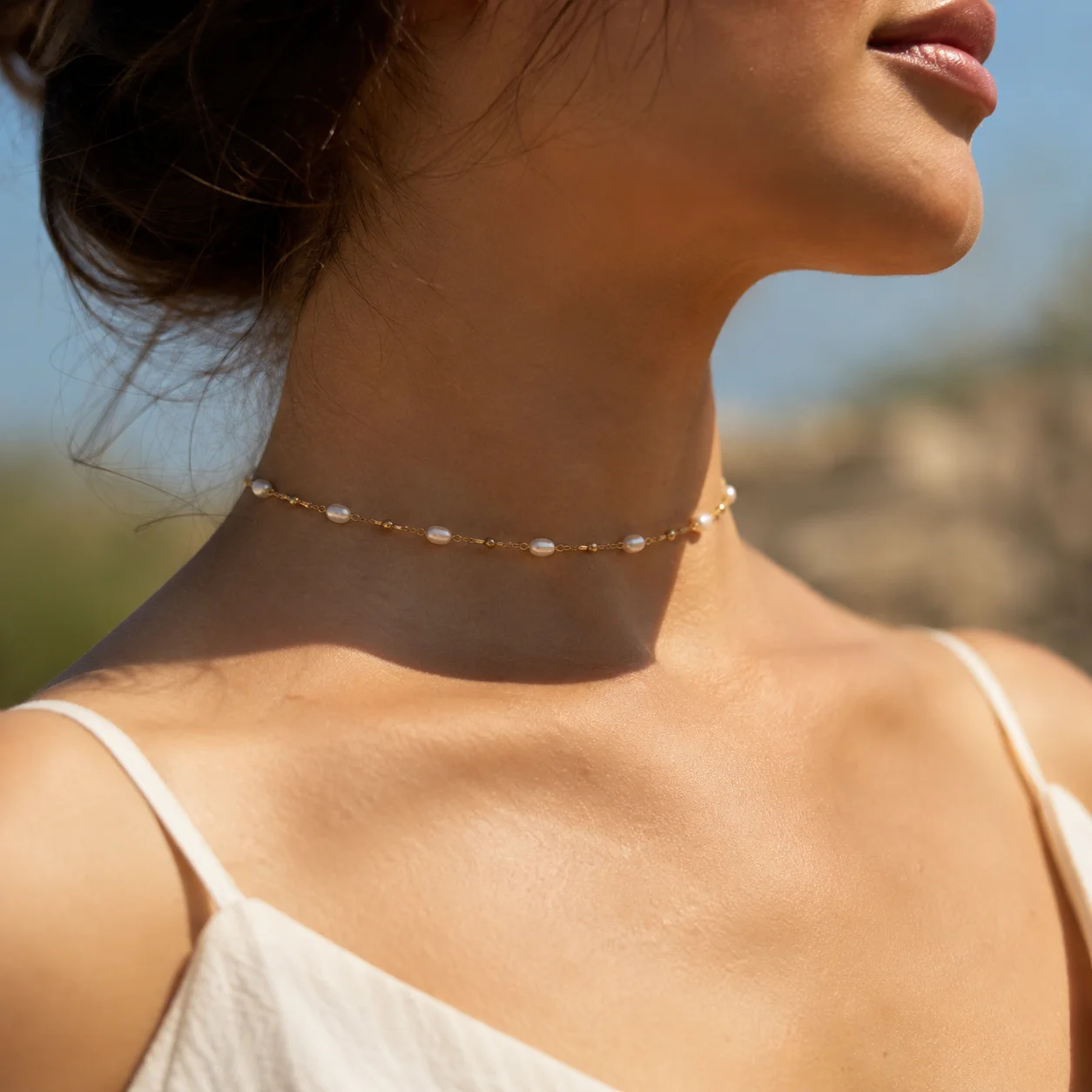Layered diamond jewellery